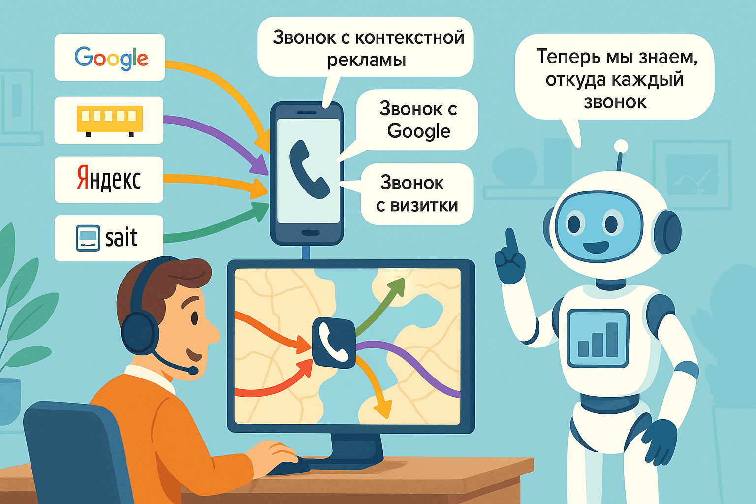 Внедрение колл трекинга