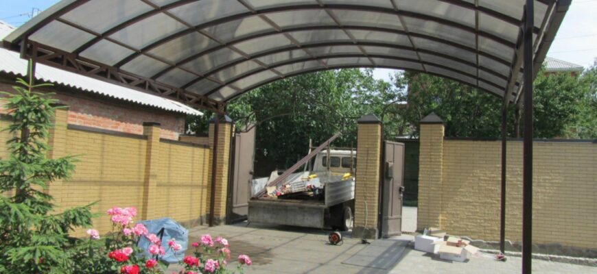 кейс Навесы из поликарбоната