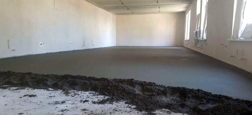 Кейс стяжка пола