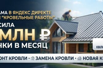 Реклама кровельных работ