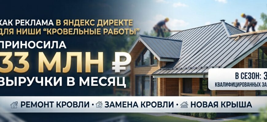 Реклама кровельных работ