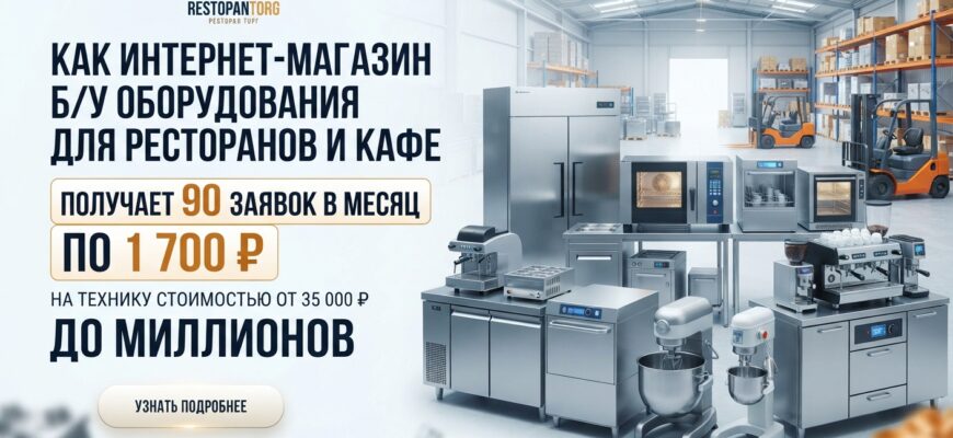 Реклама оборудования для общепита